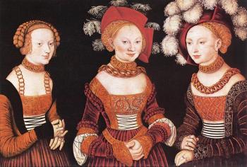 盧卡斯 伊爾 韋基奧 尅拉納赫 Saxon Princesses Sibylla, Emilia and Sidonia 盧卡斯 伊爾 韋基奧 尅拉納赫 Saxon Princesses Sibylla, Emilia and Sidonia
